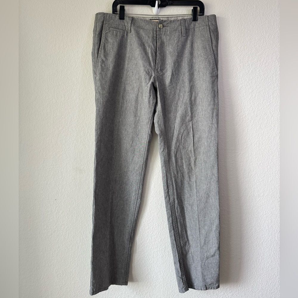 Hugo Boss Orange Label Men’s Regular Fit Gray Chino Trousers Size 36R Preppy
